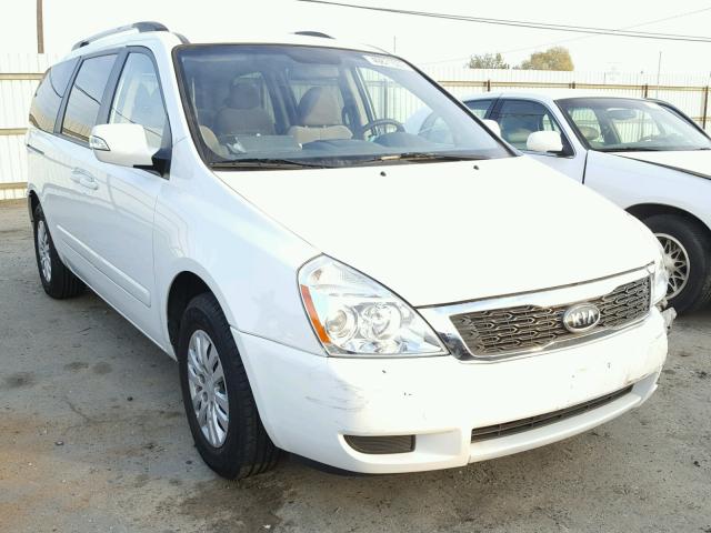 KNDMG4C79B6374801 - 2011 KIA SEDONA LX WHITE photo 1