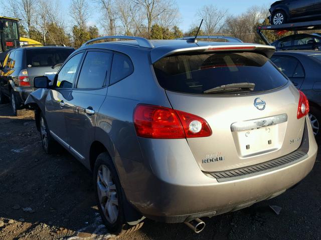 JN8AS5MV3BW283743 - 2011 NISSAN ROGUE S GRAY photo 3