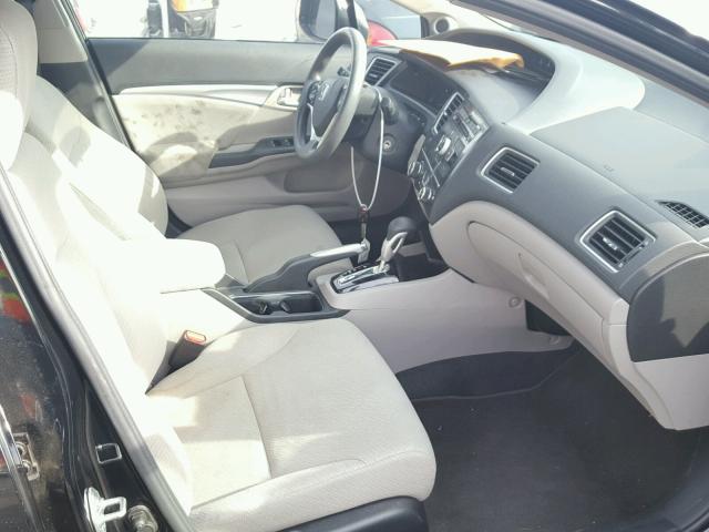 19XFB2F88DE221548 - 2013 HONDA CIVIC EX BLACK photo 5