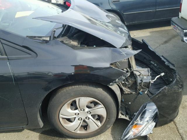 19XFB2F88DE221548 - 2013 HONDA CIVIC EX BLACK photo 9