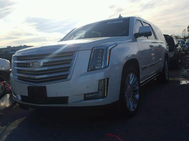 1GYS4UKJ4FR572231 - 2015 CADILLAC ESCALADE E WHITE photo 2