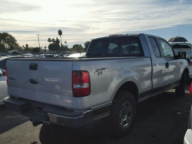 1FTPX12514KD53592 - 2004 FORD F150 SILVER photo 4