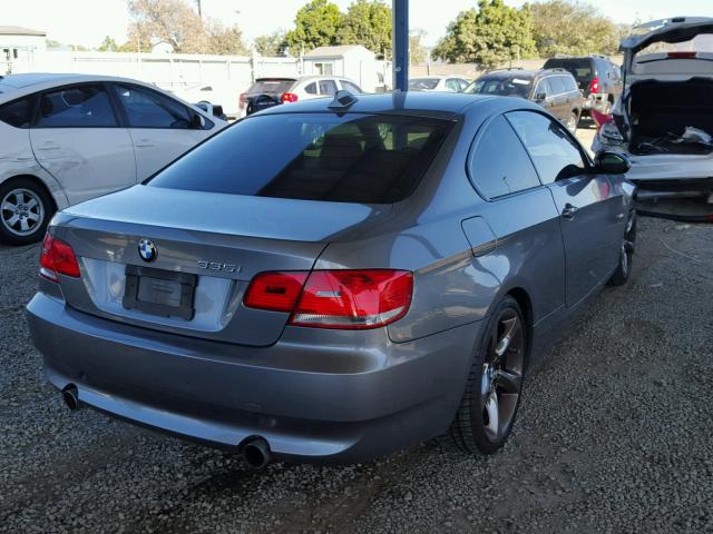 WBAWB73569P047653 - 2009 BMW 335 I GRAY photo 4