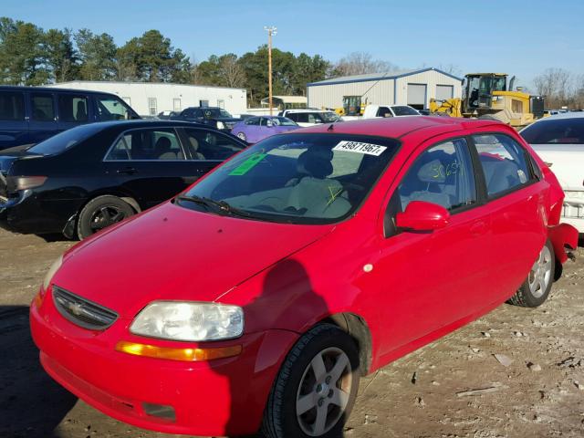 KL1TD52605B405519 - 2005 CHEVROLET AVEO BASE 红色 照片 2