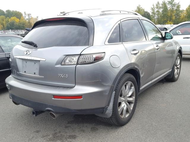 JNRBS08W88X400189 - 2008 INFINITI FX45 GRAY photo 4