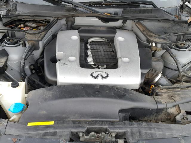 JNRBS08W88X400189 - 2008 INFINITI FX45 GRAY photo 7