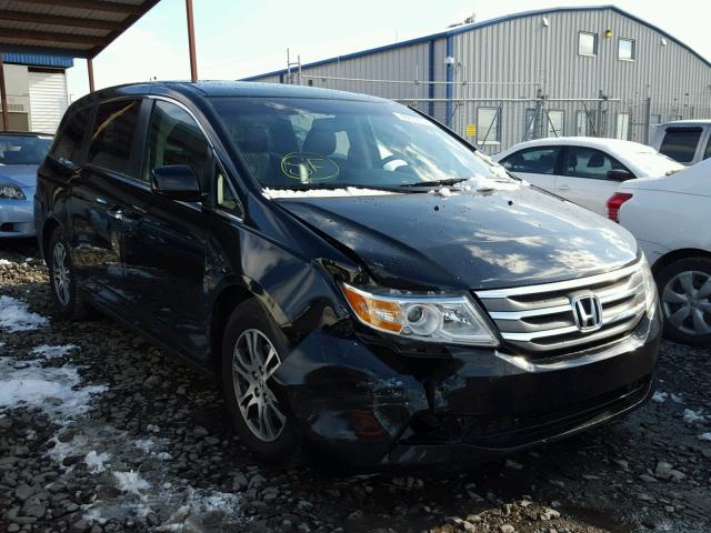 5FNRL5H66BB091493 - 2011 HONDA ODYSSEY EX BLACK photo 1