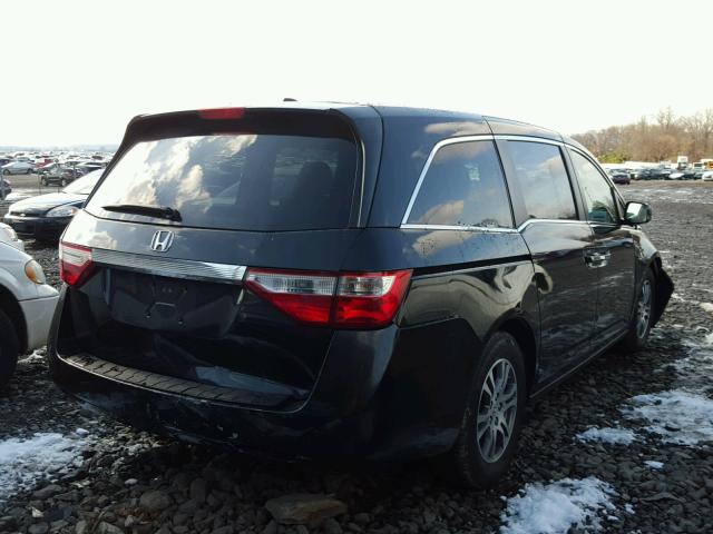 5FNRL5H66BB091493 - 2011 HONDA ODYSSEY EX BLACK photo 4