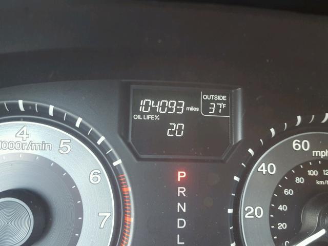 5FNRL5H66BB091493 - 2011 HONDA ODYSSEY EX BLACK photo 8