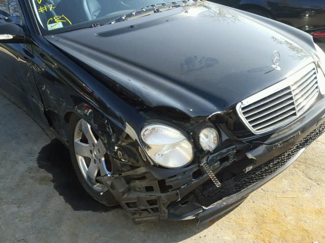 WDBUF56J76A810059 - 2006 MERCEDES-BENZ E 350 BLACK photo 9