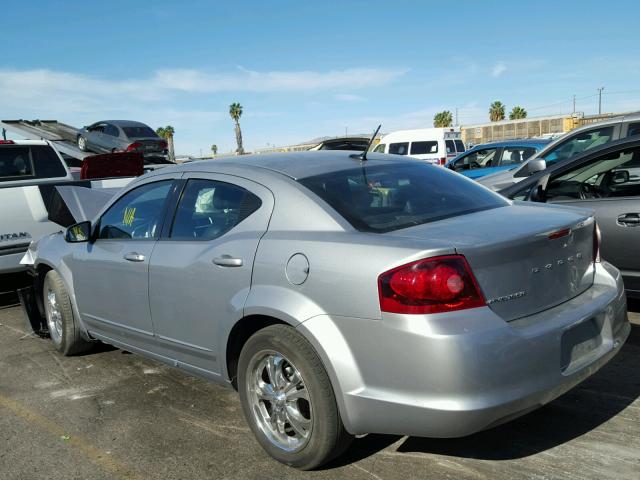 1C3CDZCB4DN740800 - 2013 DODGE AVENGER SX SILVER photo 3