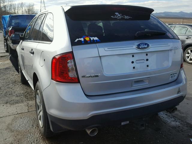 2FMDK3GC7BBB32070 - 2011 FORD EDGE SE SILVER photo 3