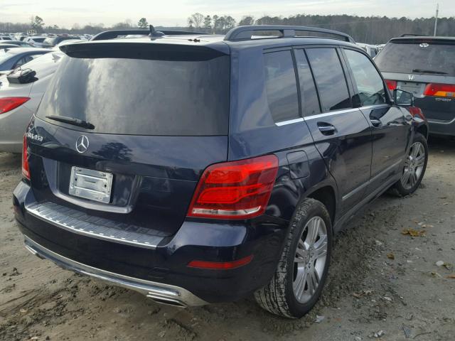 WDCGG5HB2FG395192 - 2015 MERCEDES-BENZ GLK 350 BLUE photo 4