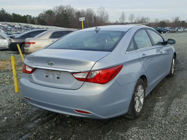 5NPEB4AC5DH540114 - 2013 HYUNDAI SONATA GLS BLUE photo 4