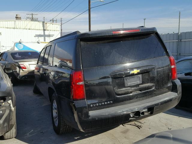 1GNSCJKC2FR277418 - 2015 CHEVROLET SUBURBAN C BLACK photo 3