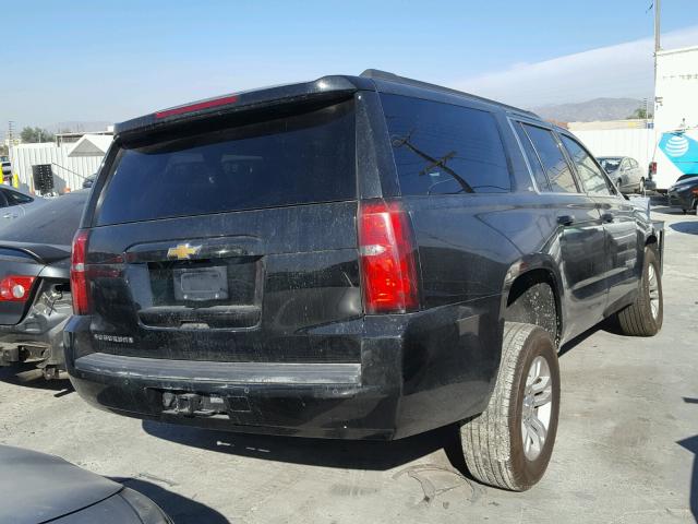 1GNSCJKC2FR277418 - 2015 CHEVROLET SUBURBAN C BLACK photo 4