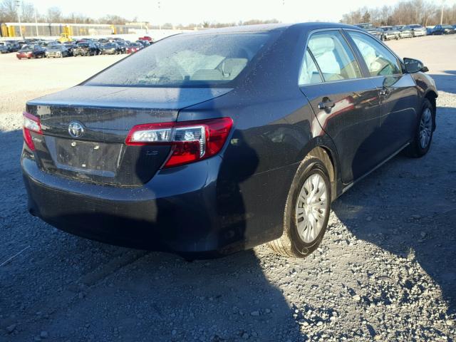 4T1BF1FK3DU274132 - 2013 TOYOTA CAMRY L GRAY photo 4