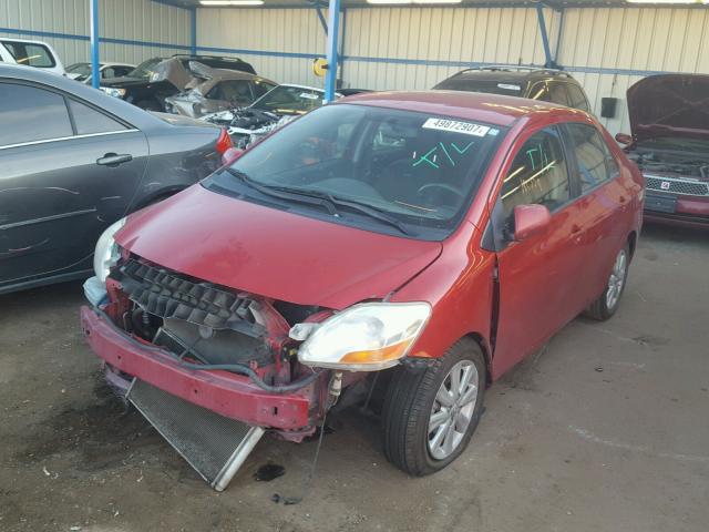 JTDBT903191343518 - 2009 TOYOTA YARIS RED photo 2