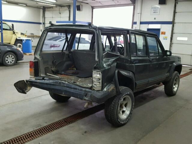 1J4FJ28S9SL619491 - 1995 JEEP CHEROKEE S GREEN photo 4