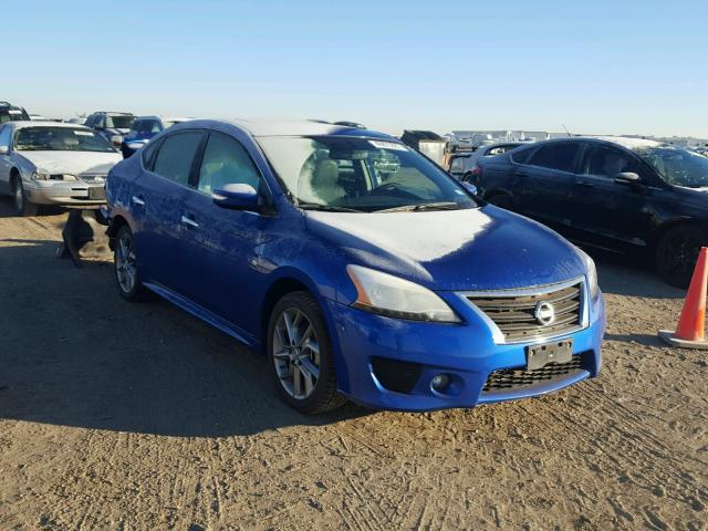 3N1AB7AP1FY292536 - 2015 NISSAN SENTRA S BLUE photo 1