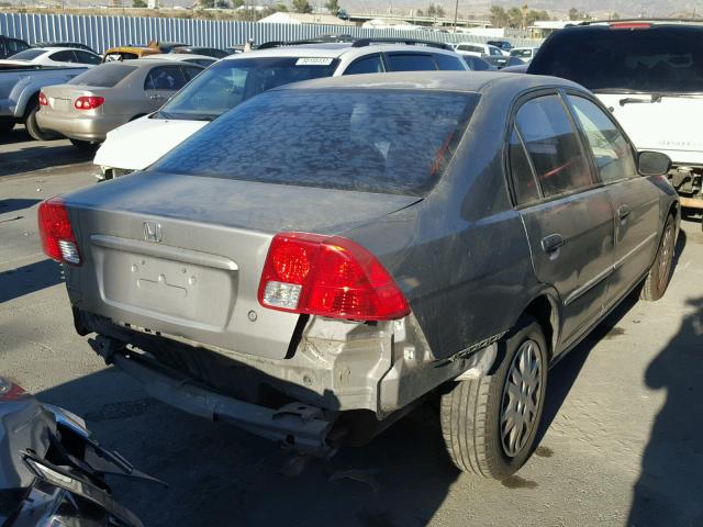 JHMES16594S002038 - 2004 HONDA CIVIC LX SILVER photo 4