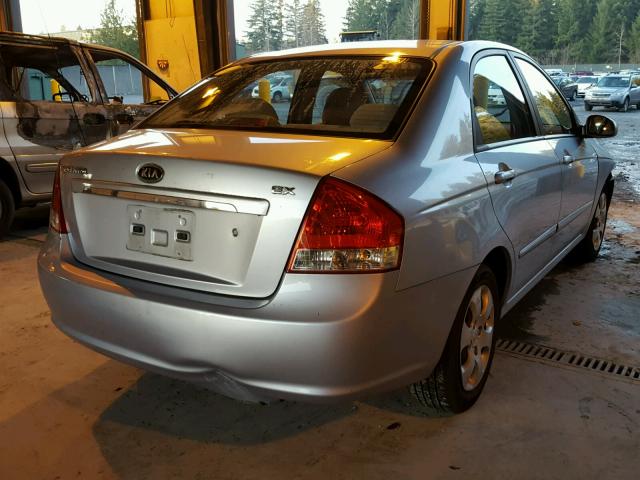 KNAFE121785535393 - 2008 KIA SPECTRA EX SILVER photo 4