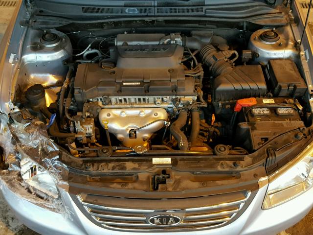 KNAFE121785535393 - 2008 KIA SPECTRA EX SILVER photo 7