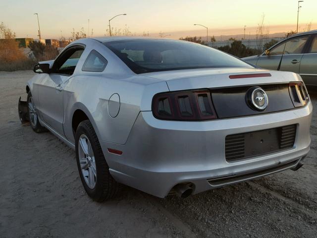 1ZVBP8AM3E5309991 - 2014 FORD MUSTANG SILVER photo 3