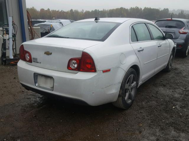 1G1ZC5EU7CF257304 - 2012 CHEVROLET MALIBU 1LT WHITE photo 4
