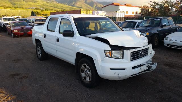 2HJYK16277H529569 - 2007 HONDA RIDGELINE WHITE photo 1