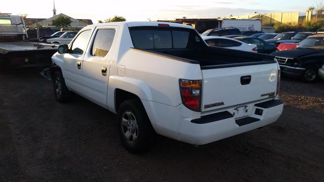 2HJYK16277H529569 - 2007 HONDA RIDGELINE WHITE photo 3