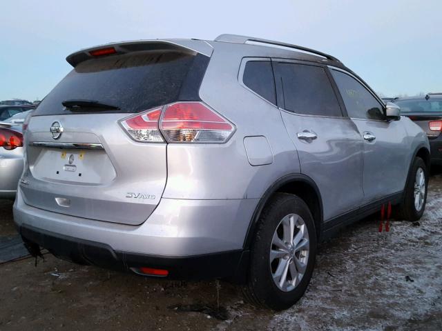 KNMAT2MV4FP586859 - 2015 NISSAN ROGUE S SILVER photo 4