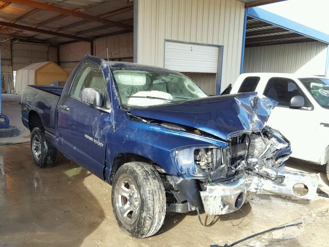 1D7HA16K86J238475 - 2006 DODGE RAM 1500 S BLUE photo 1