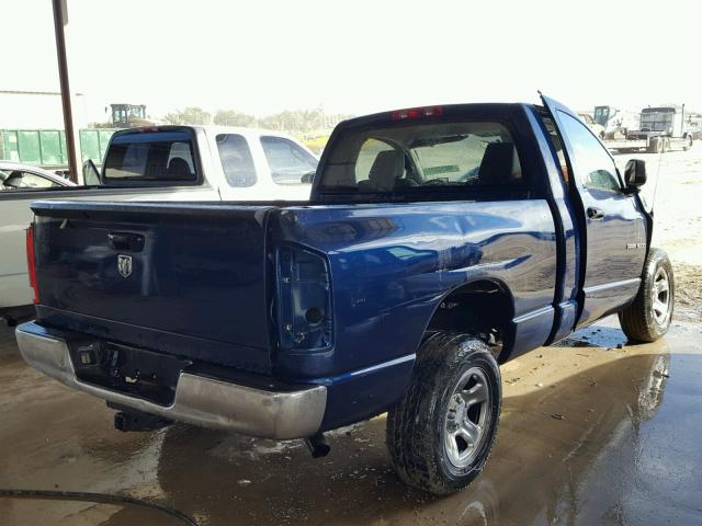 1D7HA16K86J238475 - 2006 DODGE RAM 1500 S BLUE photo 4