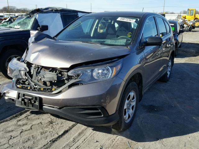 2HKRM4H33EH681511 - 2014 HONDA CR-V LX SILVER photo 2