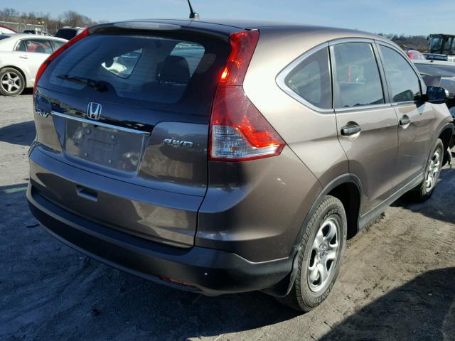 2HKRM4H33EH681511 - 2014 HONDA CR-V LX SILVER photo 4