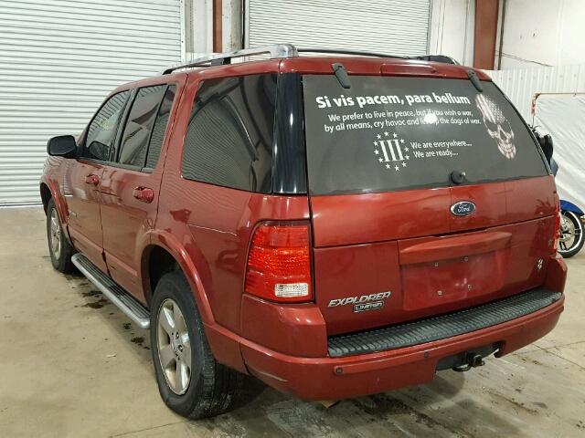 1FMDU75W64UB88402 - 2004 FORD EXPLORER L MAROON photo 3