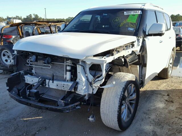 JN8AZ2NF4G9611632 - 2016 INFINITI QX80 WHITE photo 2