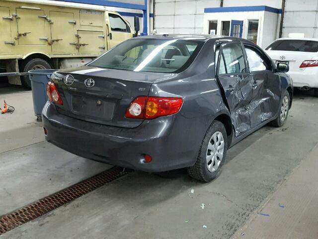 JTDBL40E69J031196 - 2009 TOYOTA COROLLA BA GRAY photo 4