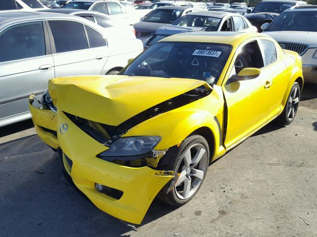 JM1FE173040114880 - 2004 MAZDA RX8 YELLOW photo 2