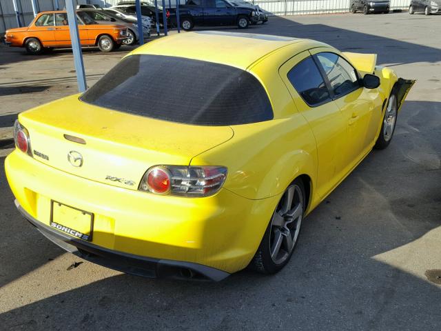 JM1FE173040114880 - 2004 MAZDA RX8 YELLOW photo 4