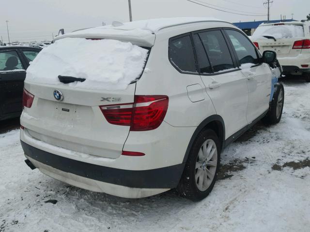 5UXWX9C57D0A17256 - 2013 BMW X3 XDRIVE2 WHITE photo 4