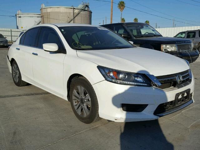 1HGCR2F33FA189053 - 2015 HONDA ACCORD LX WHITE photo 1