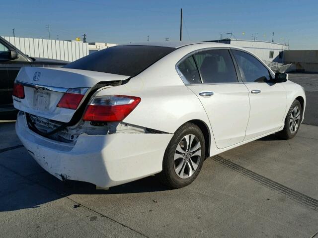 1HGCR2F33FA189053 - 2015 HONDA ACCORD LX WHITE photo 4