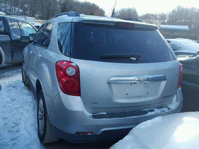 2CNFLEEW4A6207278 - 2010 CHEVROLET EQUINOX LT SILVER photo 3