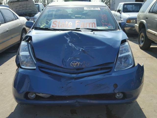 JTDKB20U657051955 - 2005 TOYOTA PRIUS BLUE photo 9