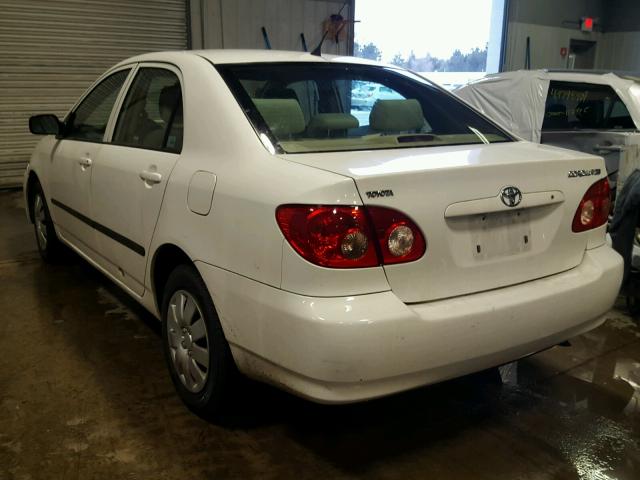 JTDBR32EX52065555 - 2005 TOYOTA COROLLA CE WHITE photo 3