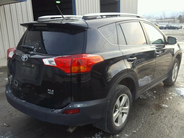 2T3RFREVXDW013077 - 2013 TOYOTA RAV4 XLE BLACK photo 4