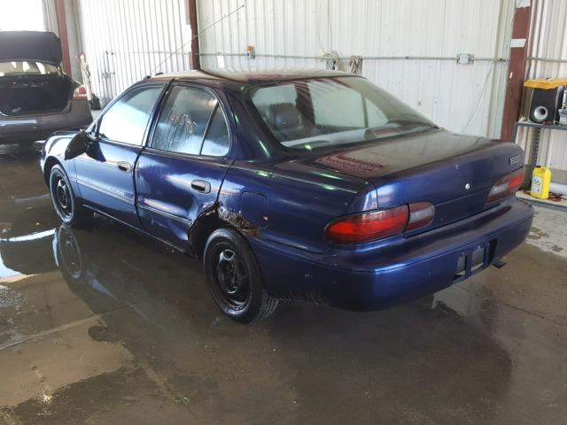 1Y1SK5265VZ439520 - 1997 GEO PRIZM BASE BLUE photo 3