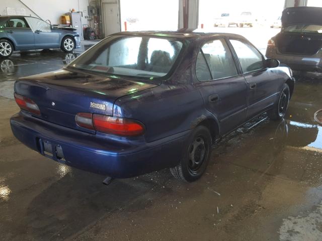 1Y1SK5265VZ439520 - 1997 GEO PRIZM BASE BLUE photo 4